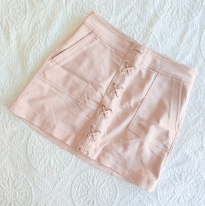 Express Cute Pink Mini Skirt